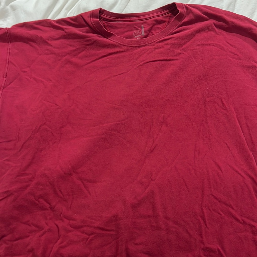 Long sleeve t-shirt maroon. 2xl